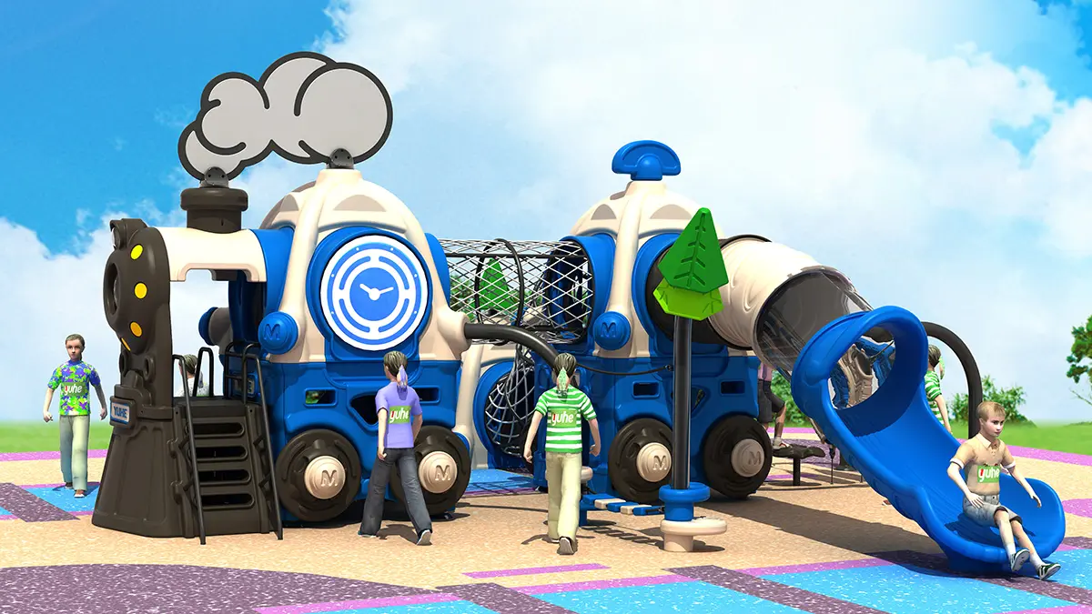 Blue Multifunctional Outdoor Children's Playground Equipment.jpg
