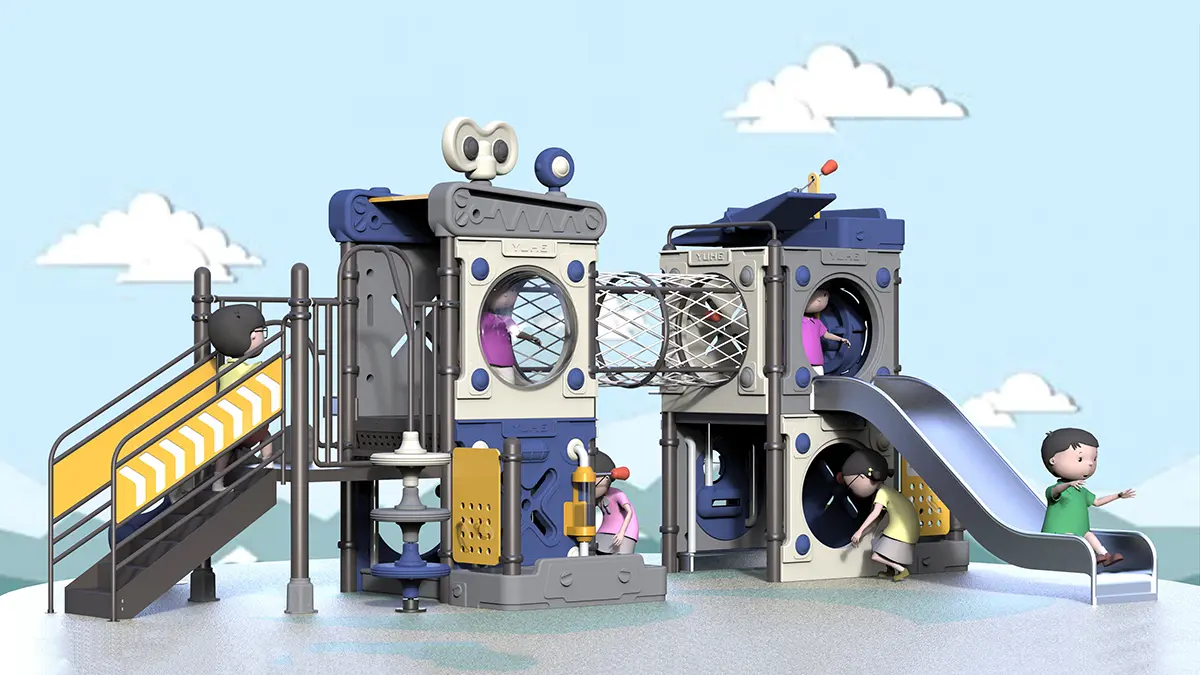 Fun Outdoor Playground Factory Price Kindergarten Slide.jpg