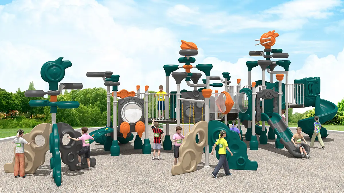 Children's outdoor swing and slide large amusement equipment.jpg