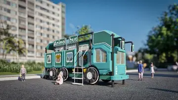 Car shaped amusement equipment suitable for outdoor playgrounds and kindergartens