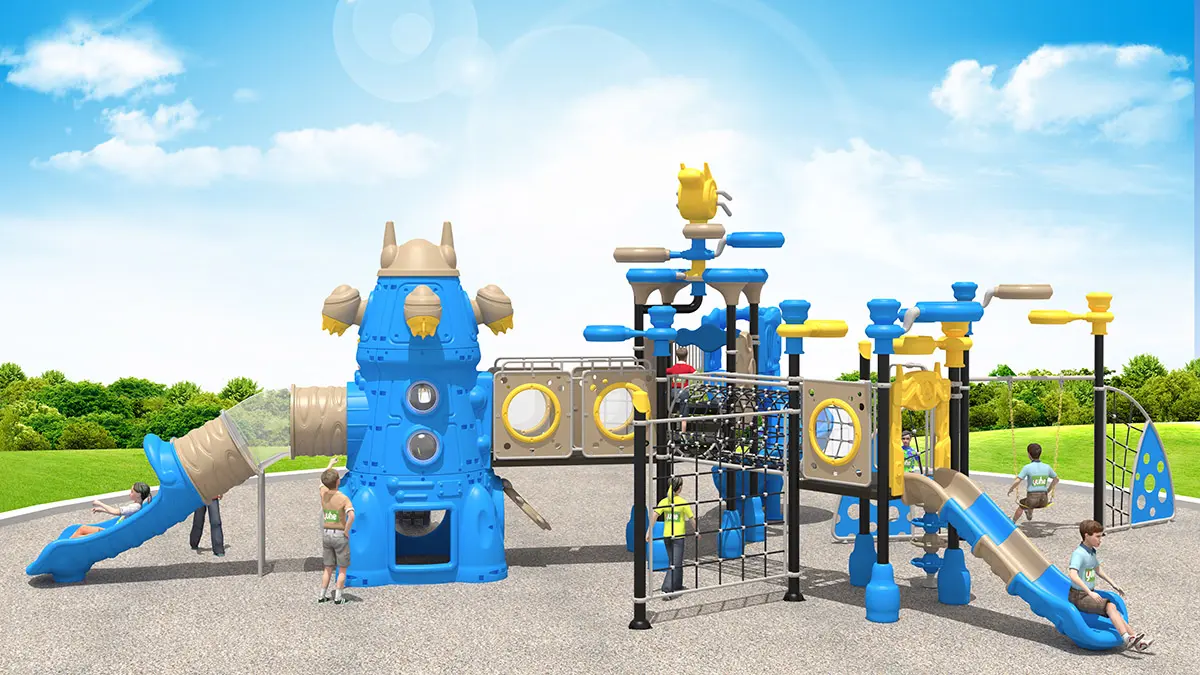 Blue Outdoor Playground Equipment For Schools.jpg