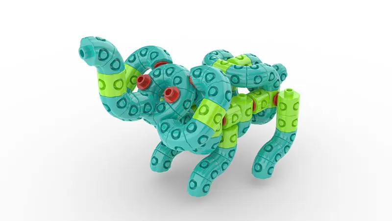 Children's Plastic Desktop Building Blocks for Schools