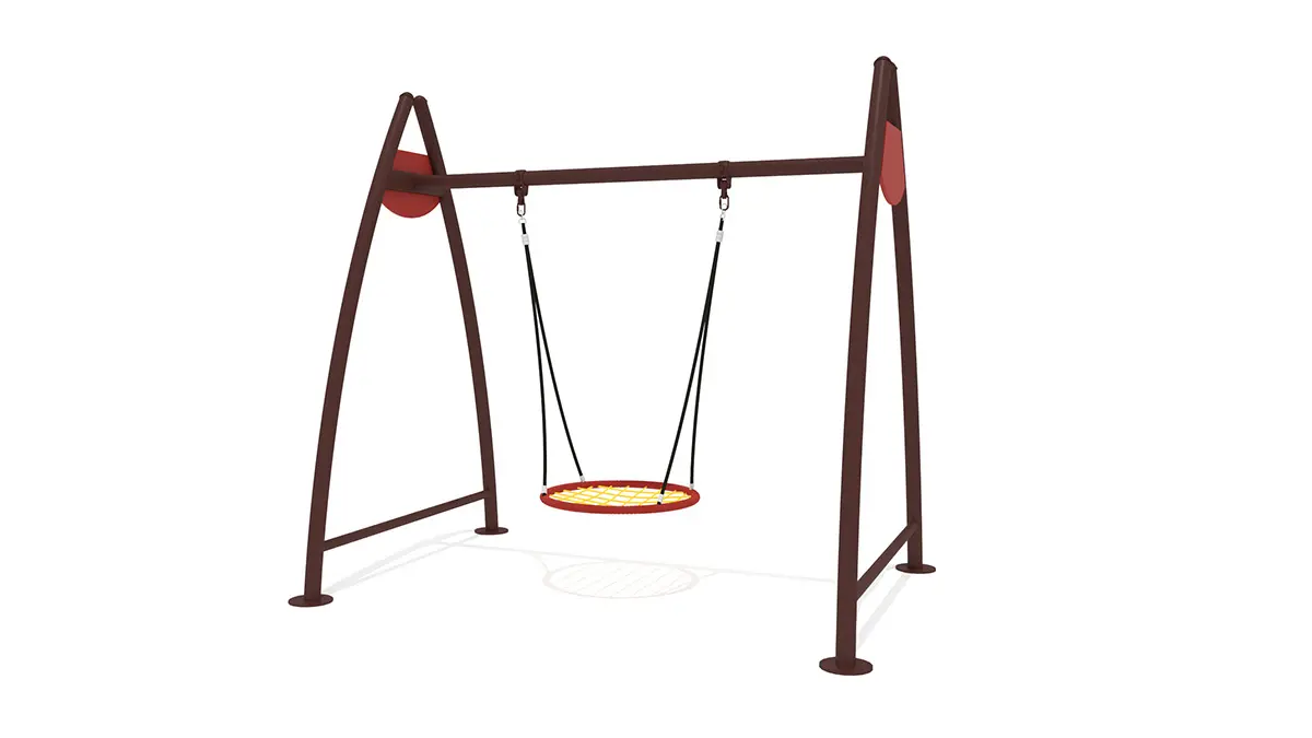 Outdoor children's swing combination with two seats.jpg